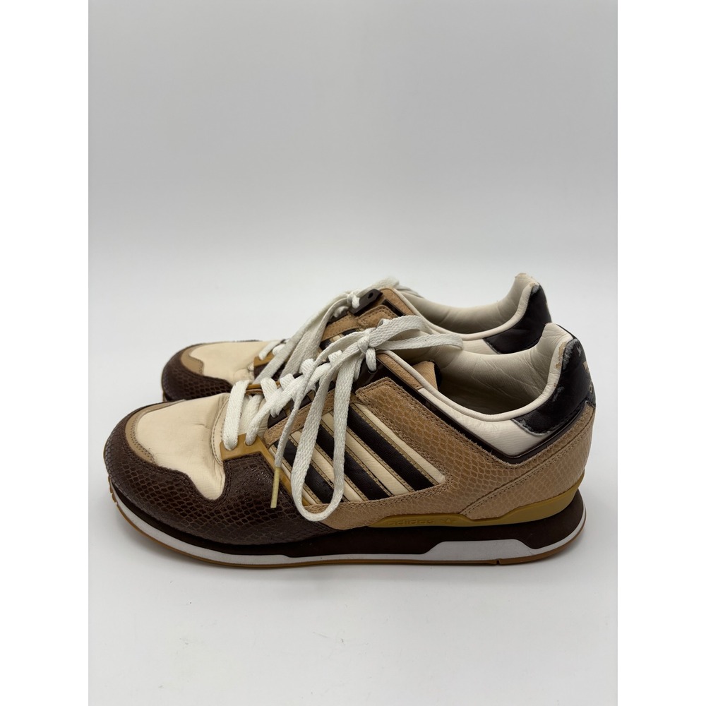 Adidas ZX 8000 Mens 8.5 Brown Snakeskin Animal Print Retro Sneakers SA2-2 - Picture 3 of 8